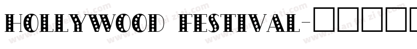 hollywood festival字体转换